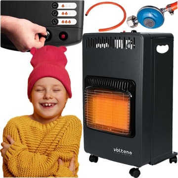 PIECYK GAZOWY NA BUTLE GRZEJNIK GAZOWY CAŁY ZESTAW REDUKTOR WĄŻ 65m2 4.2kW