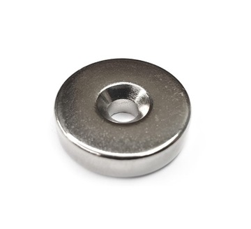 MAGNES NEODYMOWY 16x3 mm POD WKRĘT Z Otworem 7x3,5 mm Okrągły Pierścieniowy