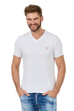 GUESS Biały t-shirt Core Tee Str XXL