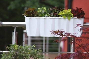 БАЛКОННЫЙ ЦВЕТОЧНЫЙ ГОРШОК ДЛЯ ПОДВЕСНОЙ БАЛЮСТРАДЫ 18Л