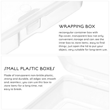 МАЛЕНЬКИЕ ПЛАСТИКОВЫЕ КОНТЕЙНЕРЫ МИНИ-ЯЩИКИ ДЛЯ ХРАНЕНИЯ