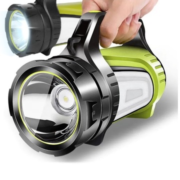 МОЩНЫЙ АККУМУЛЯТОРНЫЙ ФОНАРЬ, СВЕТОДИОДНЫЙ ПОИСК