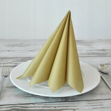 Салфетки трехслойные - Золото - 33х33см - 20 шт.