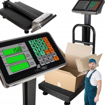 WAGA MAGAZYNOWA ELEKTRONICZNA SKLEPOWA LCD DO 150 KG PLARFORMOWA TOWAROWA