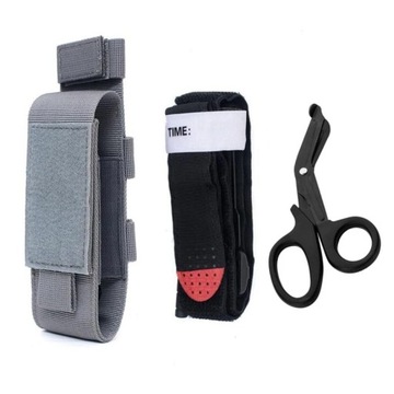 Tactical ifak Molle EDC First Aid Kit Pouch Scissors Bag Tourniquet Holder