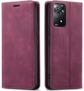 ЧЕХОЛ ИЗ МАГНИТНОЙ КОЖИ ОВЕЦЫ ДЛЯ XIAOMI REDMI ПРИМЕЧАНИЕ 11 PRO + СТЕКЛО