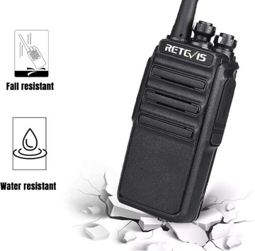 Retevis RT24 Walkie Talkie, Radiotelefon PMR446 z zestawem słuchawkowym,3KM