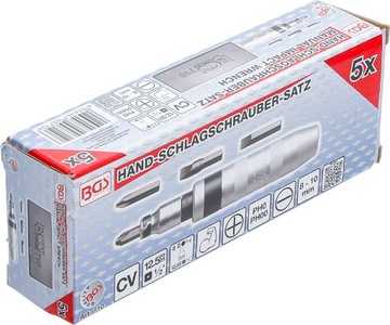 BGS 710, Набор ручных разверток с битами | 5 шт.