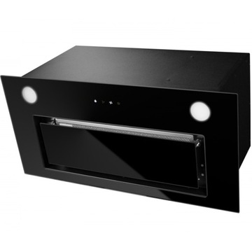 Okap kuchenny do zabudowy wkład 500m3/h Toflesz ASTRO 60cm CZARNY SZKŁO LED