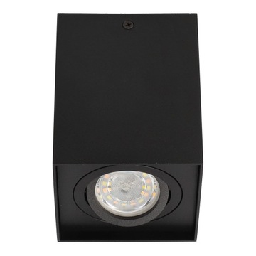 OPRAWA NATYNKOWA HALOGENOWA RUCHOMA GU10 KWADRAT CZARNA EDO