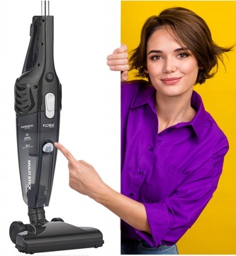 ВЕРТИКАЛЬНЫЙ РУЧНОЙ СЕТЕВОЙ ЦИКЛОННЫЙ ПЫЛЕСОС 2 В 1 HEPA МОЩНЫЙ 800 Вт 16 000 ПА