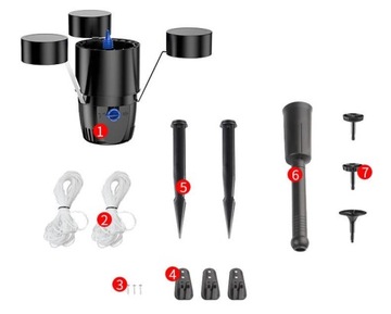 Фильтр поверхностный Скиммер CSP-250 с фонтаном 2500л/ч для пруда