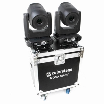 ZESTAW 2x GŁOWA RUCHOMA COLORSTAGE LED NOVA SPOT 150 RING CASE
