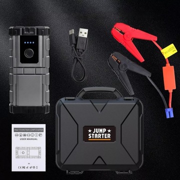 3 W 1 POWERBANK ROZRUSZNIK SAMOCHODOWY BOOSTER JUMP STARTER 6000 MAH Z LATARKĄ
