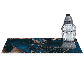 SZKLANA PODSTAWKA POD ZNICZE 60x20cm Farba 394c