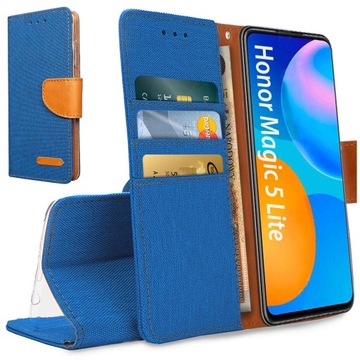 Etui Portfel CANVAS do Honor Magic 5 Lite / X40 5G