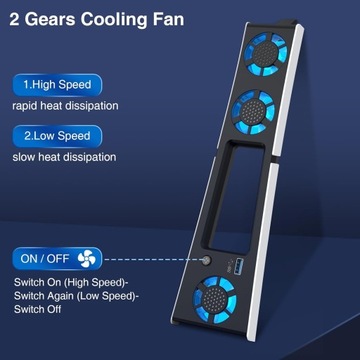 СВЕТОДИОДНЫЙ ВЕНТИЛЯТОР ДЛЯ PLAYSTATION 5 SLIM КОНЦЕНТР-КУЛЕР USB ДЛЯ PS5 SLIM