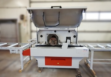 WIELOPIŁA GĄSIENICOWA PILARKA WIELOPIŁOWA RAIMANN KS230 30kW 2-STOŁY