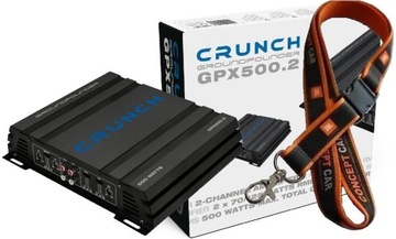 CRUNCH GPX500.2 wzmacniacz samochodowy 2-KANAŁOWY 500W MOCY IDEAŁ NA SUBA