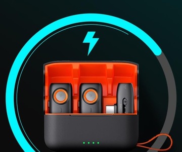 БЕСПРОВОДНОЙ СВЯЗАННЫЙ МИКРОФОН 2 МИКРОФОНА USB C ANDROID Hohem Lavalier