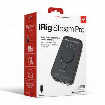IK Multimedia iRig Stream Pro - Interfejs audio iPhone iPad iPod touch Mac