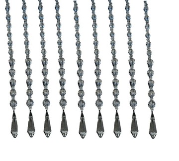 ПОДВЕСКИ ДЛЯ ШТОР-БУСЫ ГИРЛАНД 32СМ - 9 шт.