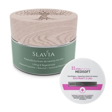 Slavia Peptydowy krem do twarzy na noc 50 ml + GRATIS