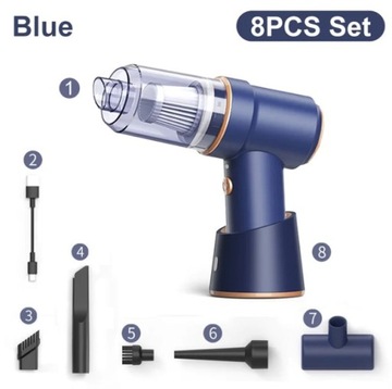 Беспроводной 3IN1 Электрический вакуумный очиститель + пылевой воздуходувка 3600 мАч 45 Вт