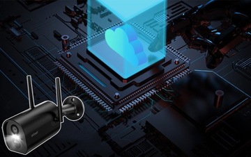 Уличная камера с аккумулятором WiFi IP 2K 3MPx 4xZoom, черная, 15000 мАч, 32 ГБ