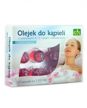 GAL Olejek do kąpieli z witaminami A i E i olejem wiesiołkowym 12 kaps.