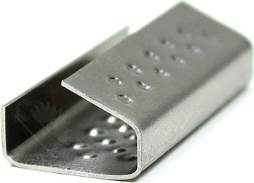 Zapinki blaszane 13mm 1000szt. spinki klamerki metalowe taśm PP PET 12mm