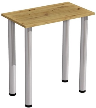 STÓŁ STOLIK SALONU POKOJU 70x40 DĄB ARTISAN NOGI CHROM