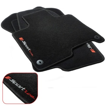 Autokoberce velurové s výšivkou pro Seat Alhambra 1996-2010