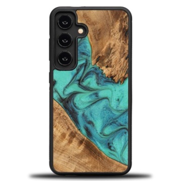 Pouzdro Bewood Unikátní pro Samsung Galaxy S24 Tyrkysové