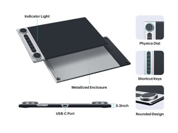 Беспроводной графический планшет HUION Inspiroy Dial 2