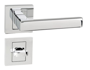klamka klamki Figo chrom chromowe błyszczący błyszczące rozety WC