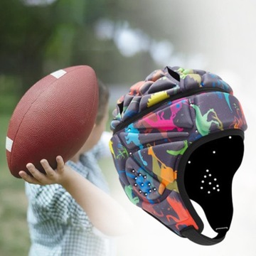 Kask do rugby, kask piłkarski, miękka wyściółka, dla mężczyzn i kobiet, styl B