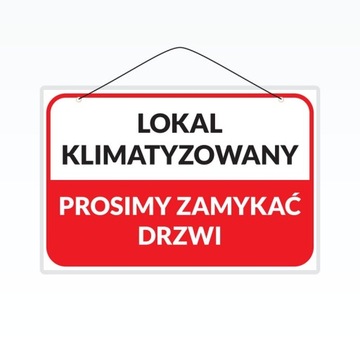 Tabliczka laminowana LOKAL KLIMATIZOWANY... - A5