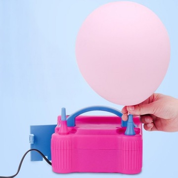 Мощный электрический насос для надувания воздушных шаров, 2 быстрые насадки.