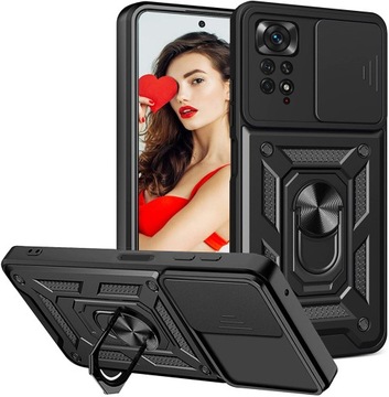 ETUI SLIDE RING DO XIAOMI REDMI NOTE 11 11S +SZKŁO