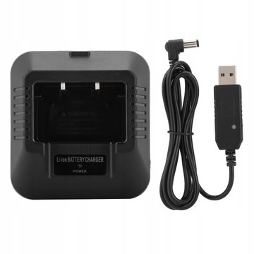 DO BAOFENG UV-5R EU/US/UK/AU/USB/ŁADOWARKA CZARNY