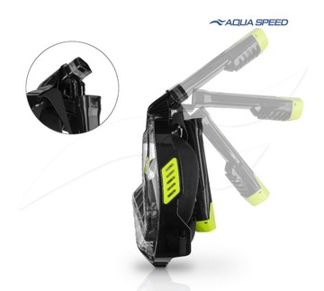 Полнолицевая маска для подводного плавания и дайвинга L/XL Полотенце