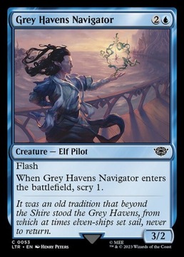 MTG LTR #53 Grey Havens Navigator Foil