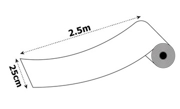Folia Okienna Klejowa Srebrna Ochrona Lustro 2,5m