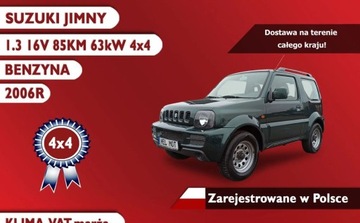 Suzuki Jimny III Standard 1.3 VVT 85KM 2006 Suzuki Jimny 2006R 4x4, Klimatyzacja, Zarejest...