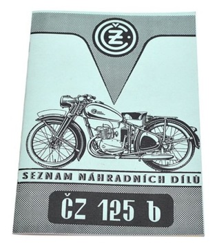 Katalog części Jawa CZ 125 B 1947 36 str A5
