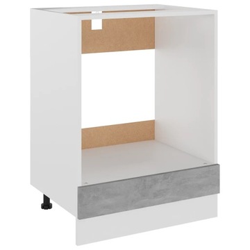 Szafka na piekarnik, szarość betonu 60x46x81,5 c