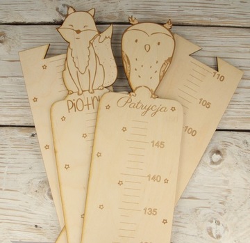 ДЕРЕВЯННЫЙ МЕР ВЫСОТЫ ДЛЯ СТЕНЫ, шаблон имени ЛЕВ