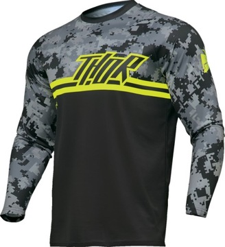Bluza juniorska Thor Sector Digi black/camo XS