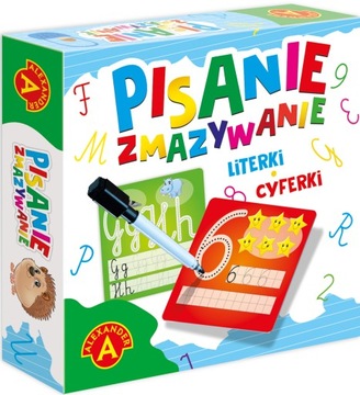 Pisanie zmazywanie gra edukacyjna plansze pisaki